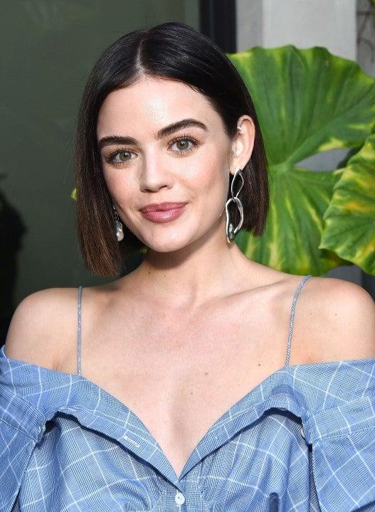 Lucy Hale chic short bob haircut style