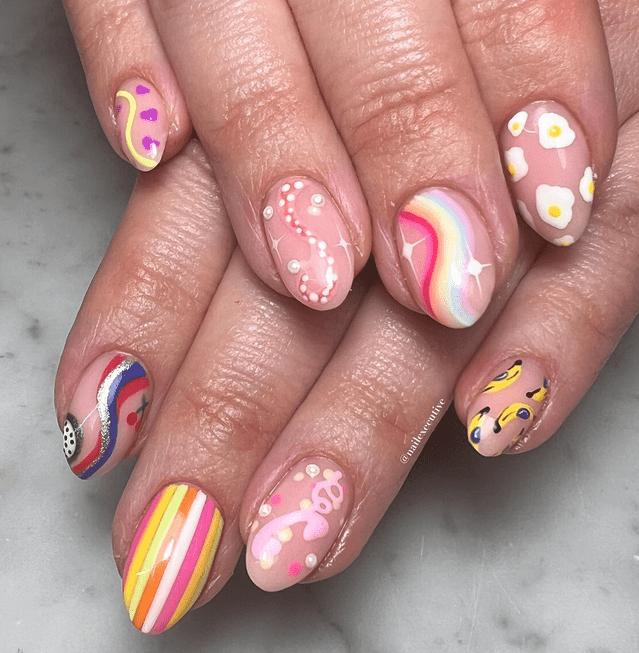 Harry Styles fan manicure ideas
