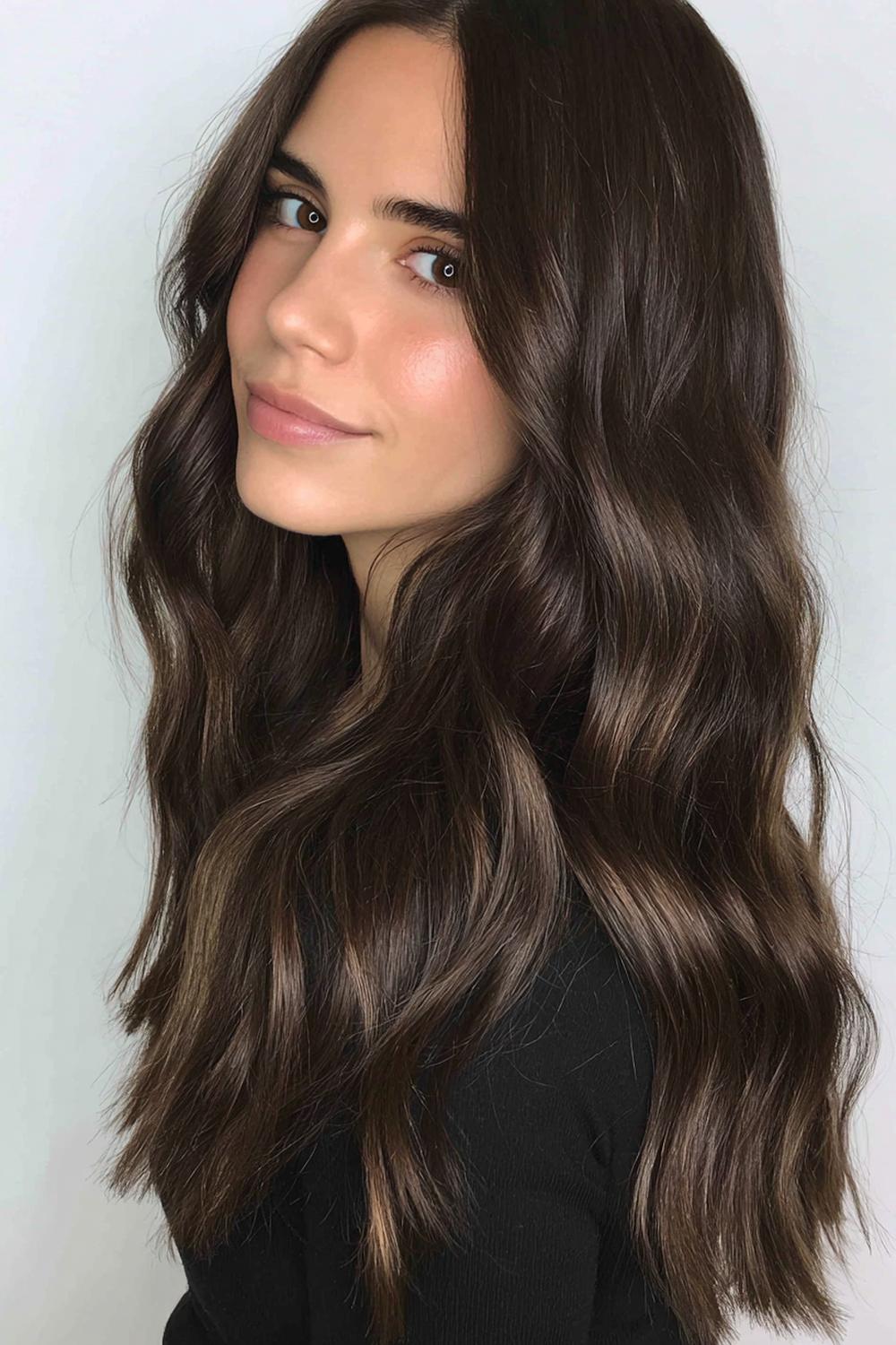 26. Best Hairstyles for 2026: Color Hairstyle with Espresso Gloss and Subtle Dimension