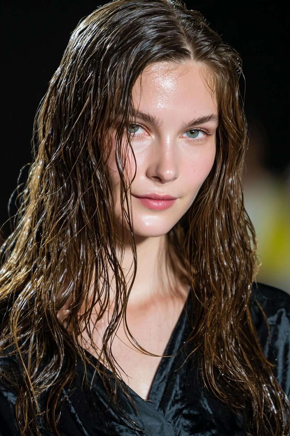 31. Best Hairstyles for 2026: Wet-Look Hairstyle with Gloss Gel and Minimal Waves