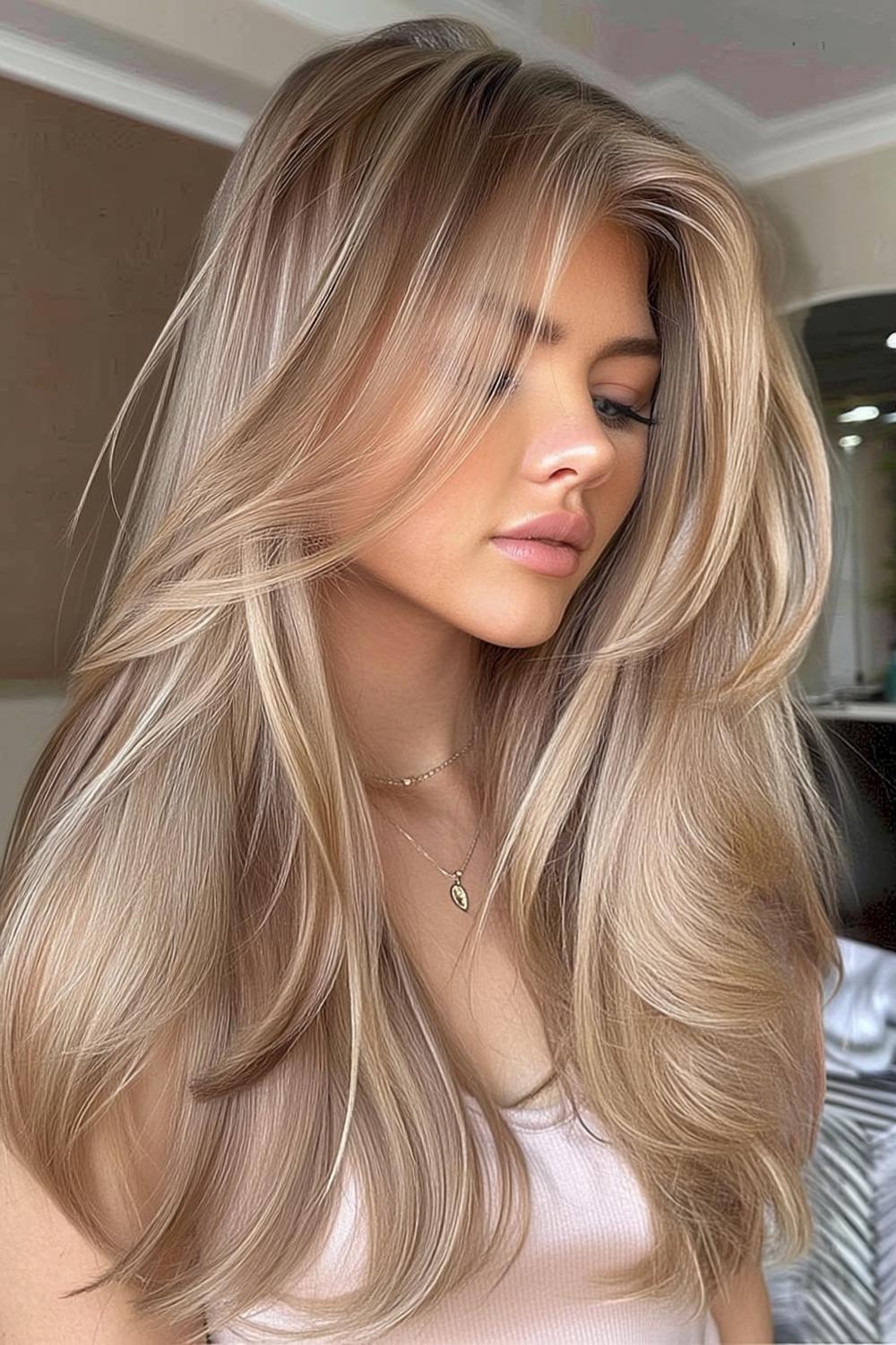 Sun-Kissed Blonde Layers
