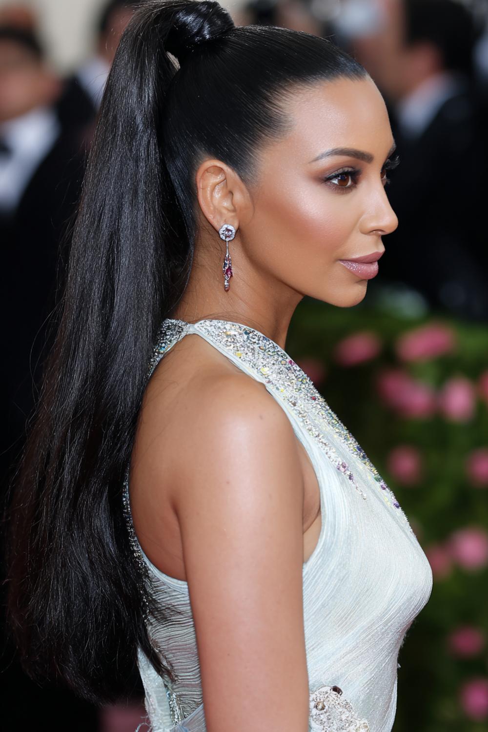 6. Polished Celebrity Inspired Hairstyles 2026 High Ponytail with Wrapped Base