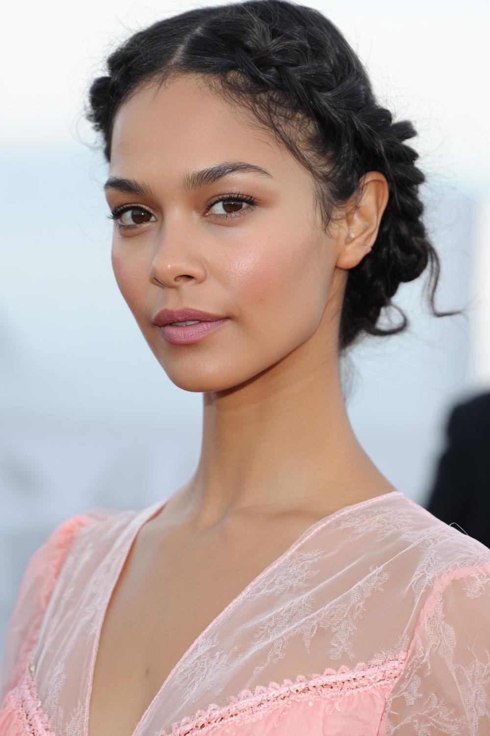 7. Romantic Celebrity Inspired Hairstyles 2026 Braided Crown with Soft Tendrils