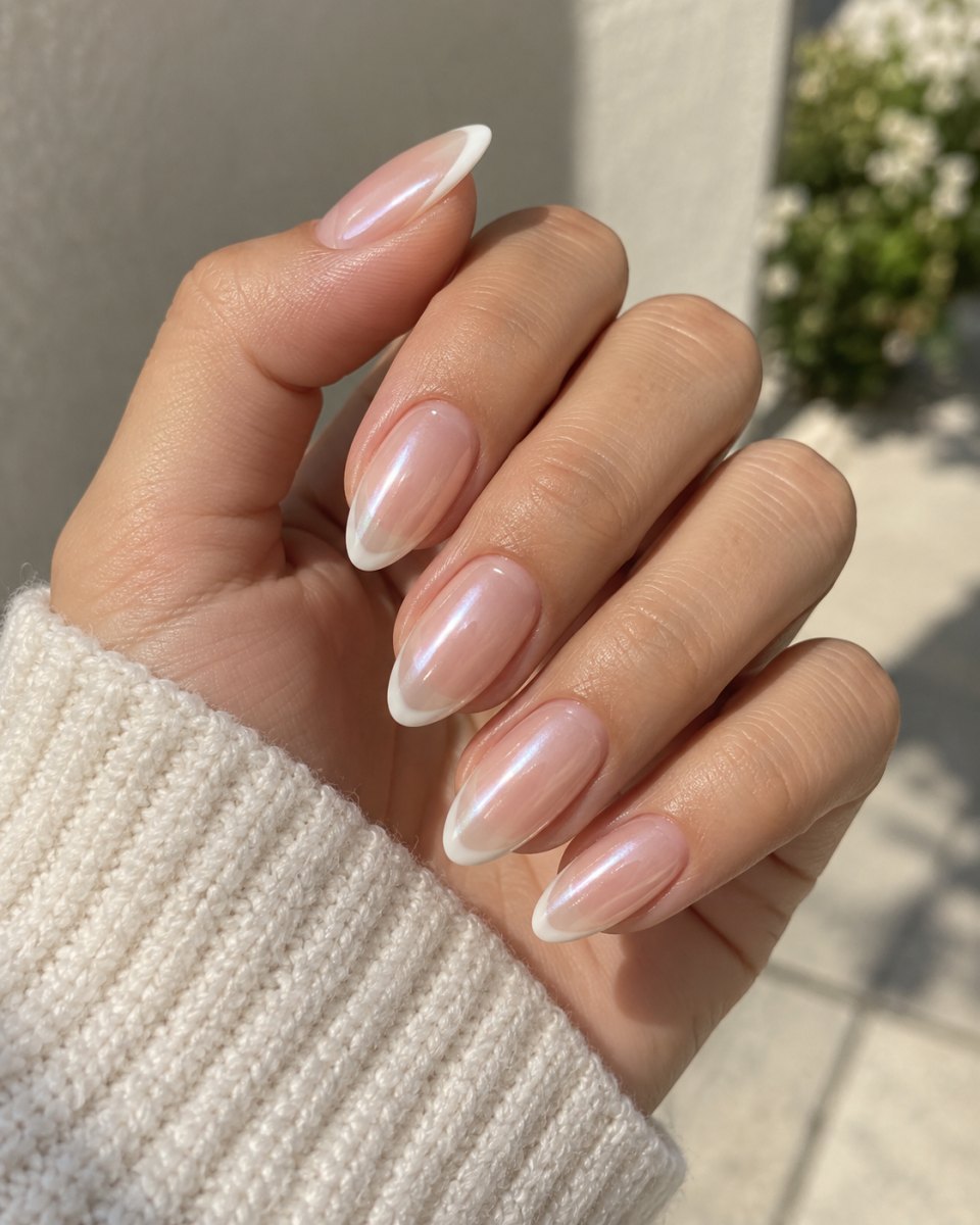 20 Hailey Bieber Glazed Donut French Tips Ideas For A Sheer