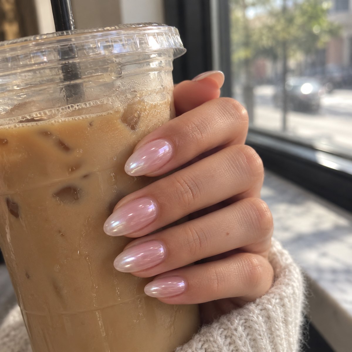 Hailey Bieber Glazed Donut Nails Inspiration Ideas
