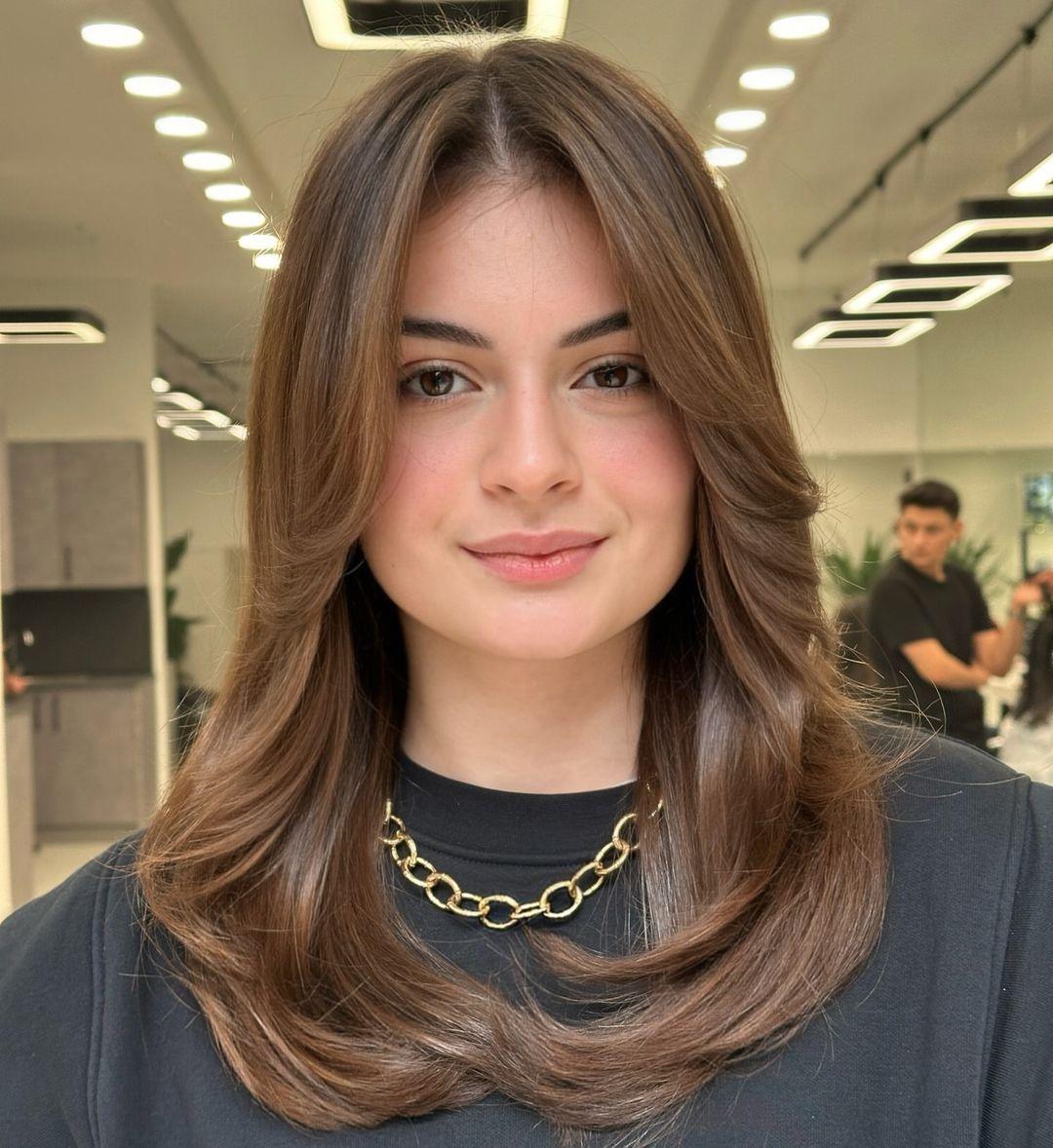 Layered Haircut with Curtain Bangs Ideas for 2026