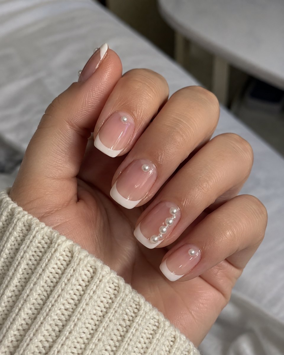 20 Pearl Nail Art Designs for a Soft Elegant Manicure