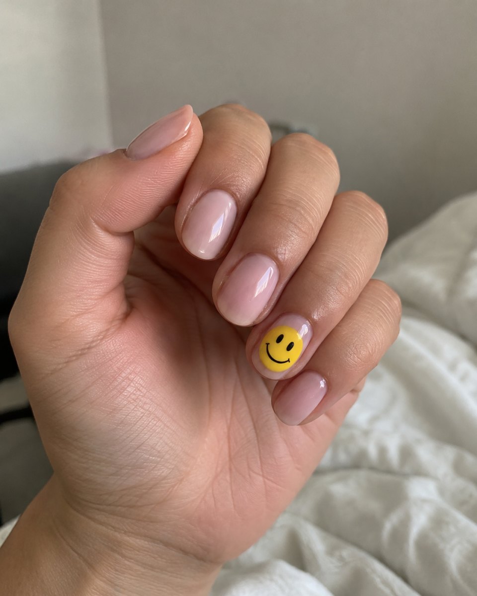 18 Smiley Face Nails Ideas for Cute Nail Art Inspiration