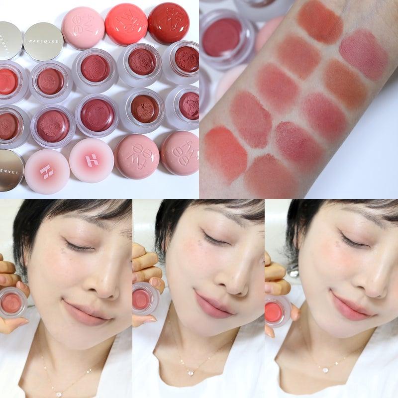 Cream blush products for dewy makeup