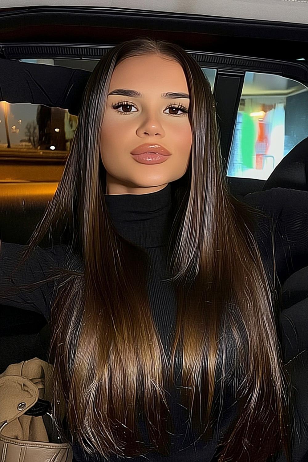 Straight Caramel Elegance