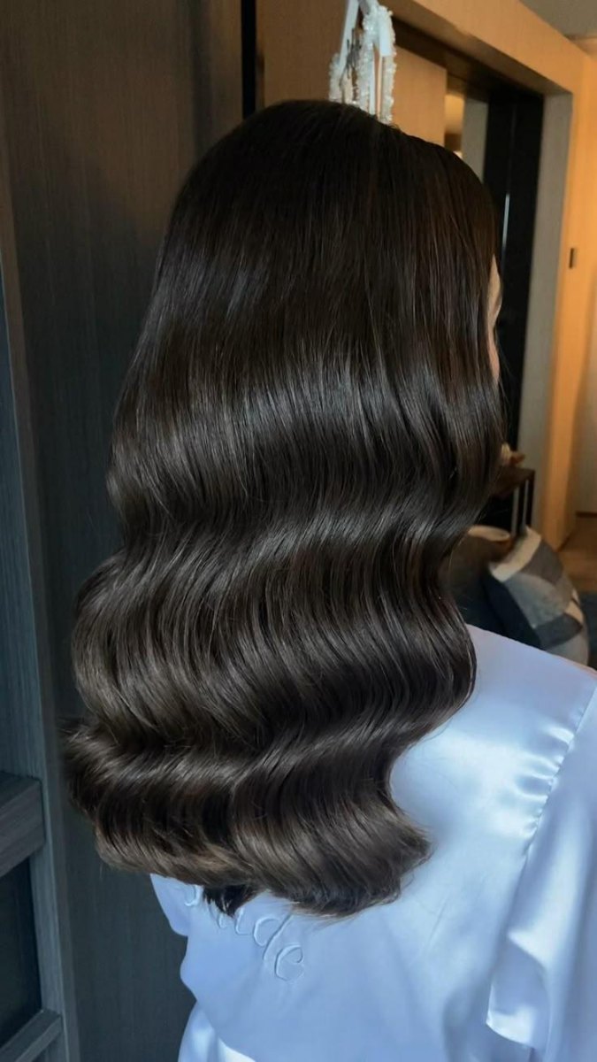 Dark chocolate glam waves