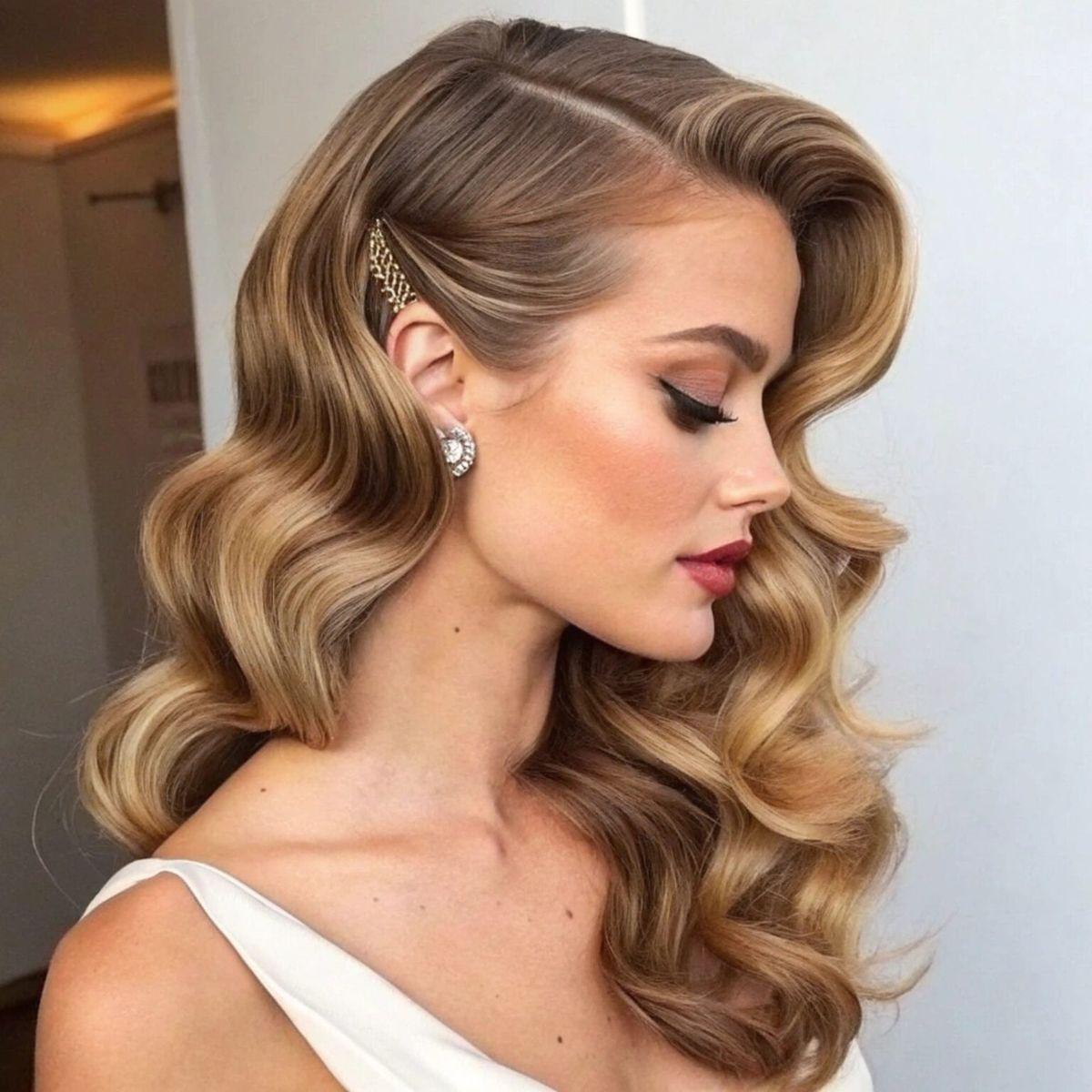 Hollywood waves with accessories