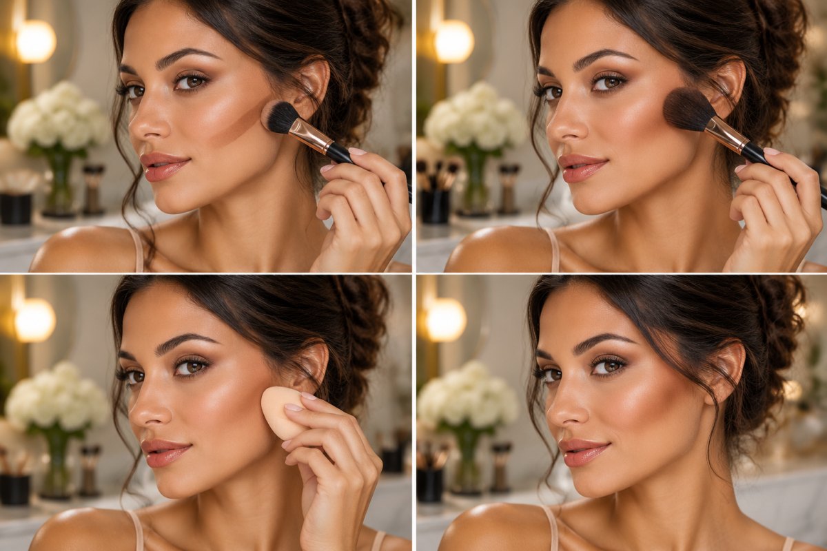 Ariana Grande makeup tutorial contour technique