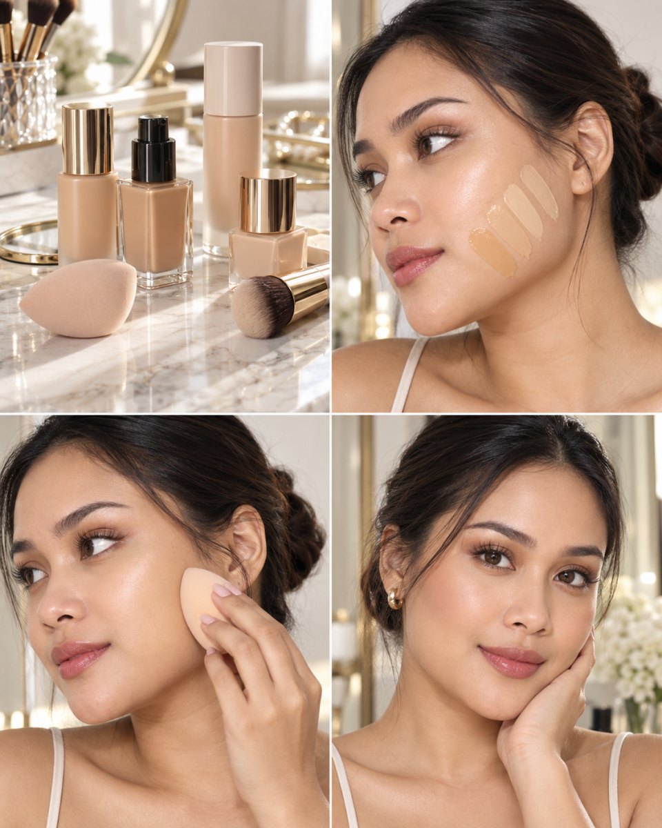 Ariana Grande makeup tutorial foundation match