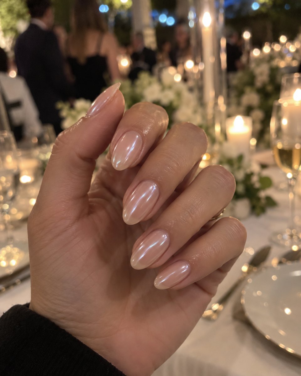 Glazed pearly manicure inspiration