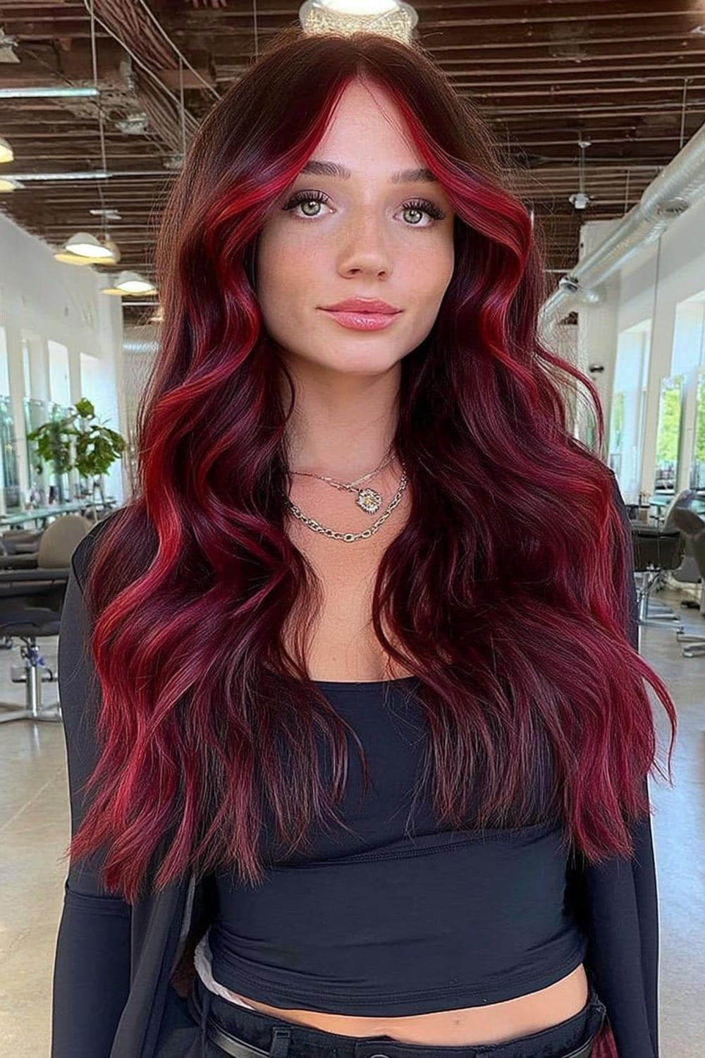 Cherry Red Highlights