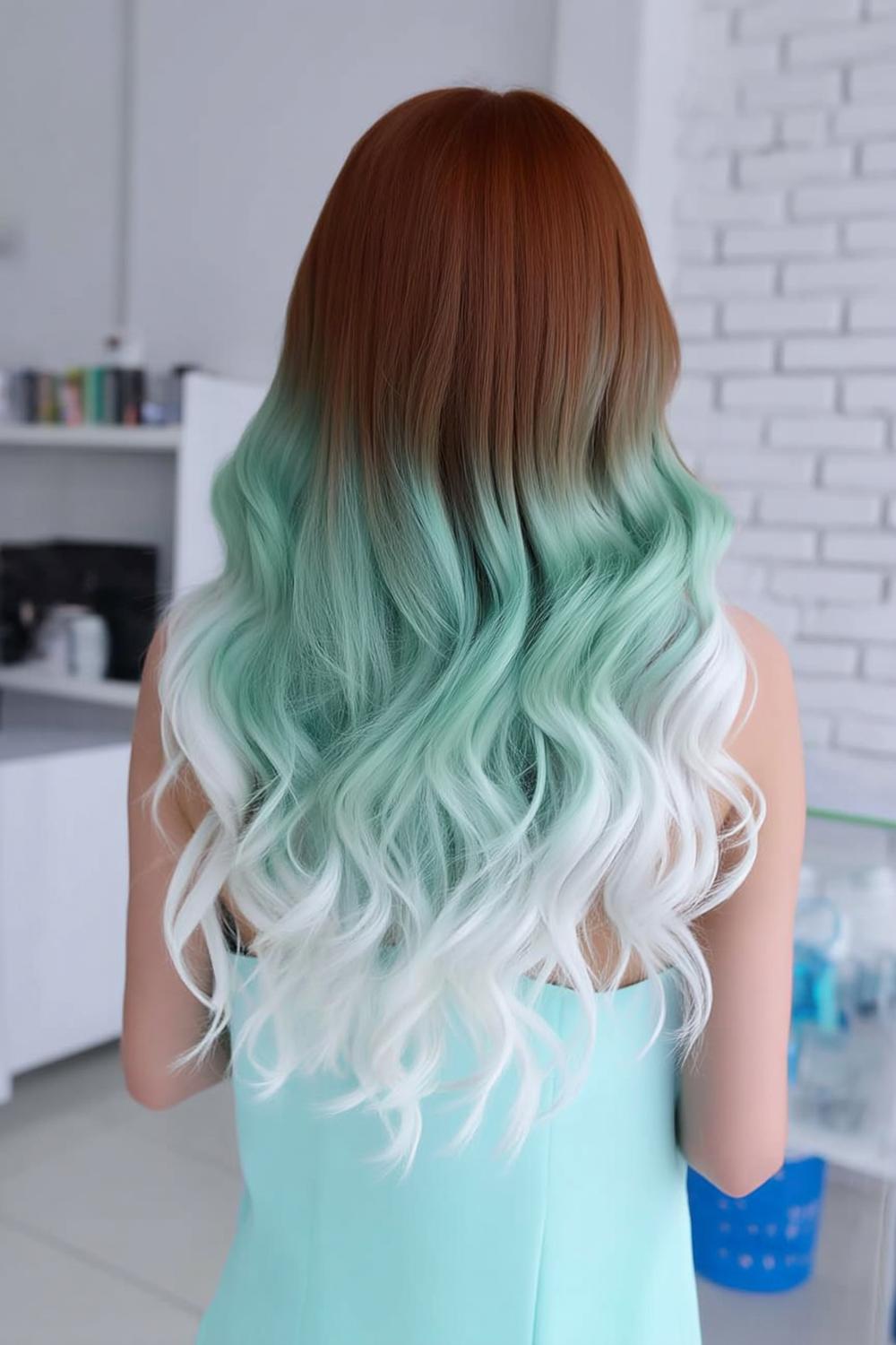 Mint Green Ombre