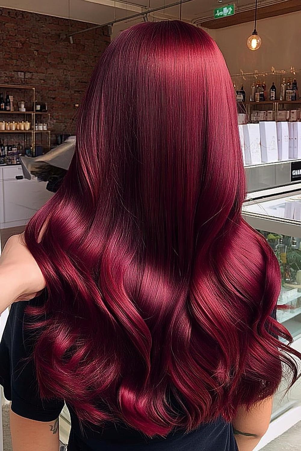 Rich Burgundy Waves