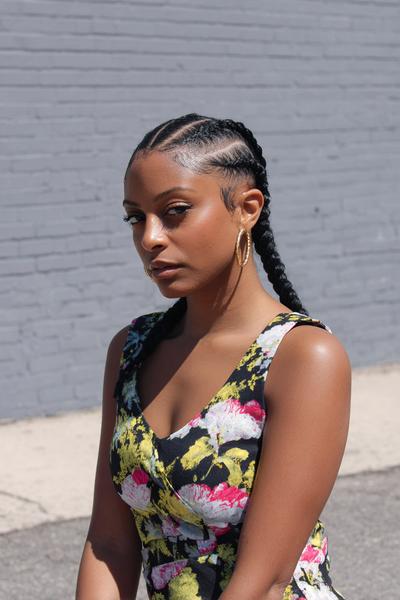 20. Lemonade Side Cornrows for Hairstyles for Black Women Cornrows With Swooped Pattern and Highlighted Tips