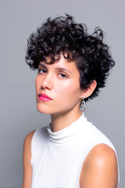 10. Curly Pixie with Tapered Sides for hairstyles for curly hair short ideas