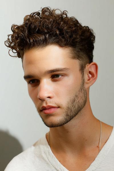 6. Curly Undercut with Loose Top Volume for hairstyles for curly hair men ideas