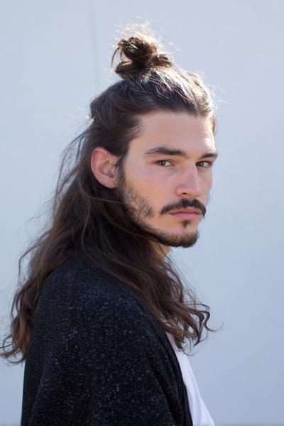 6. Half-Up Top Knot for hairstyles for men long hair ideas