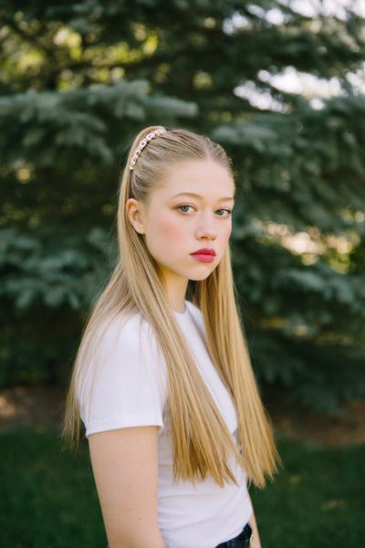 24. Straight Half-Up Barrette With Clean Edges for hairstyles for school down straight ideas