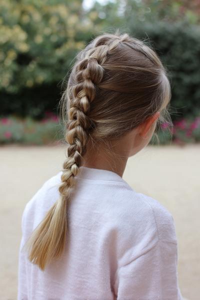 11. Fast Side Braid With Tucked Ends for hairstyles for school kids easy ideas