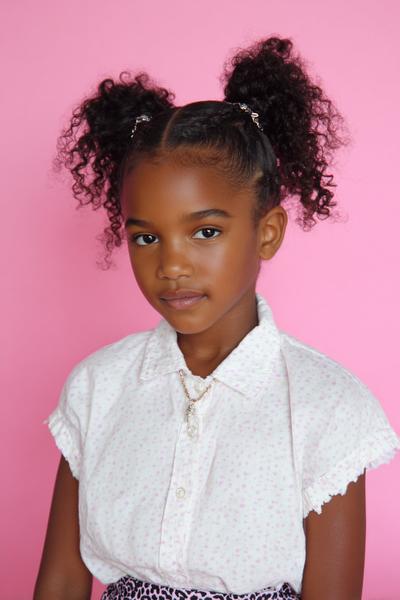 14. Bubble Half-Up with Tiny Elastics for hairstyles for school short hair kids ideas