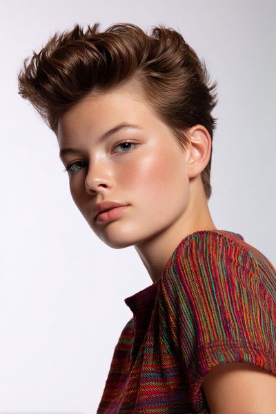 25. Textured Pixie Quiff for Hairstyles for School Short Hairs with Matte Volume