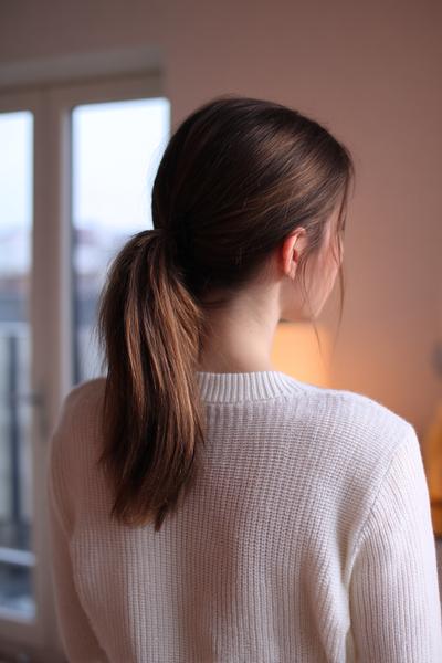 1. Five-Minute Sleek Low Pony for hairstyles for school straight hair easy ideas