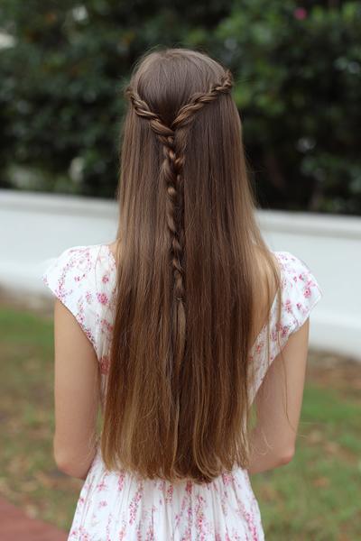 12. Long Straight Hair Braided Headband with Loose Length for hairstyles for school straight hair long ideas