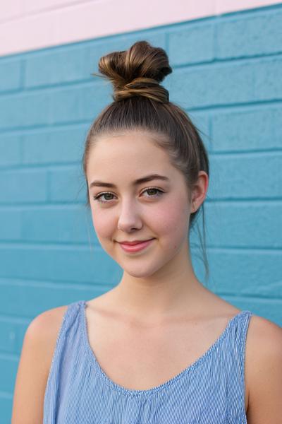 19. Classic Straight Hair Top Knot for hairstyles for school ideas