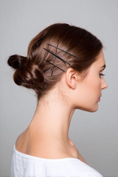 20. Crisscross Bobby Pin Sides for Hairstyles for School Up Hair With Graphic Lines
