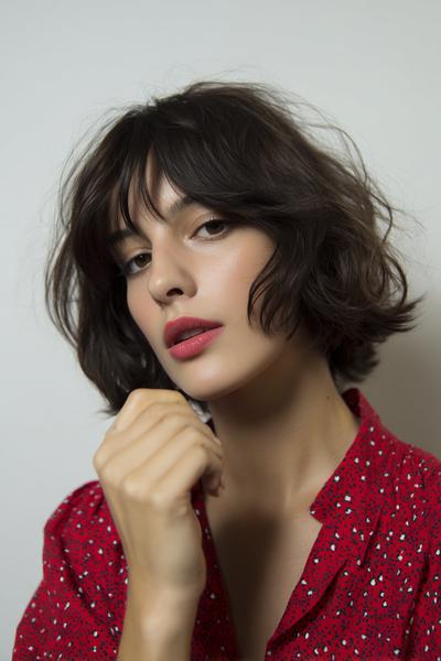 11. Textured French Bob with Soft Volume for hairstyles for short hair women ideas