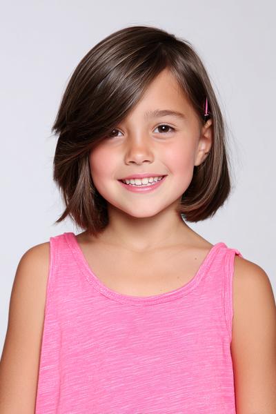 9. Side-Swept Clip-In Fringe Bob for hairstyles for short hair kids ideas
