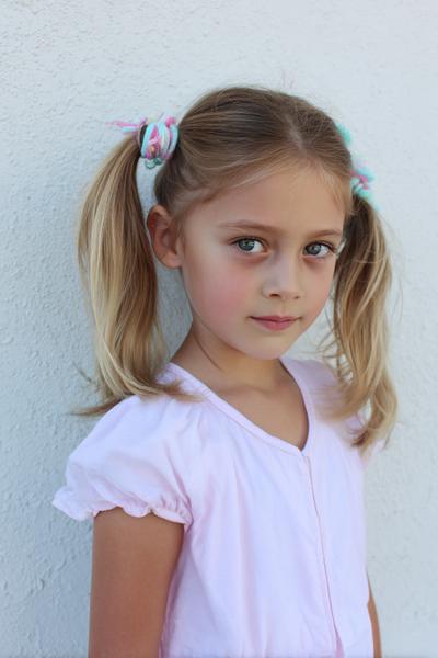 4. Bubble Ponytail with Soft Elastics for hairstyles for thin hair for kids ideas