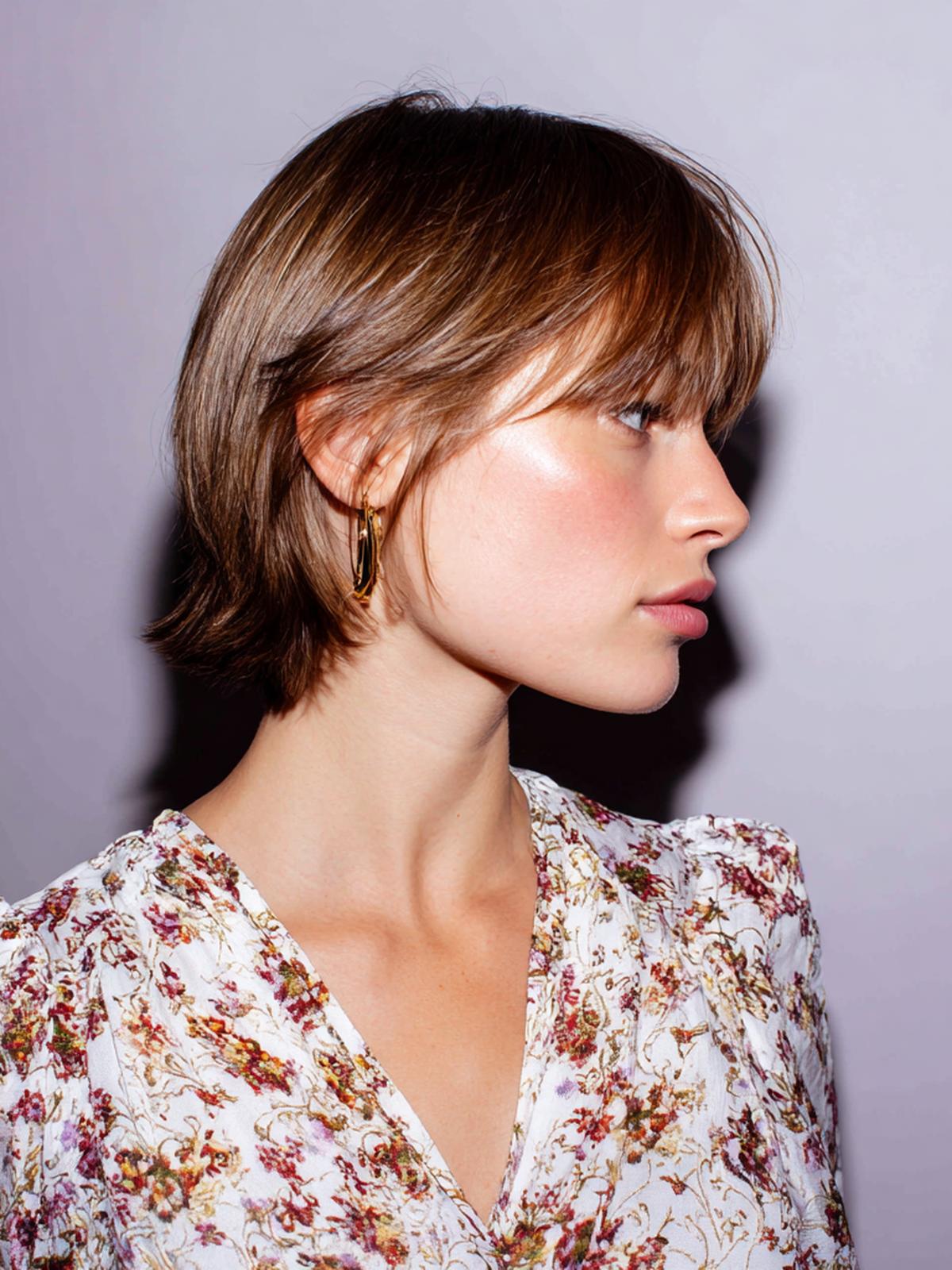 Straight Short Bob With Fringe