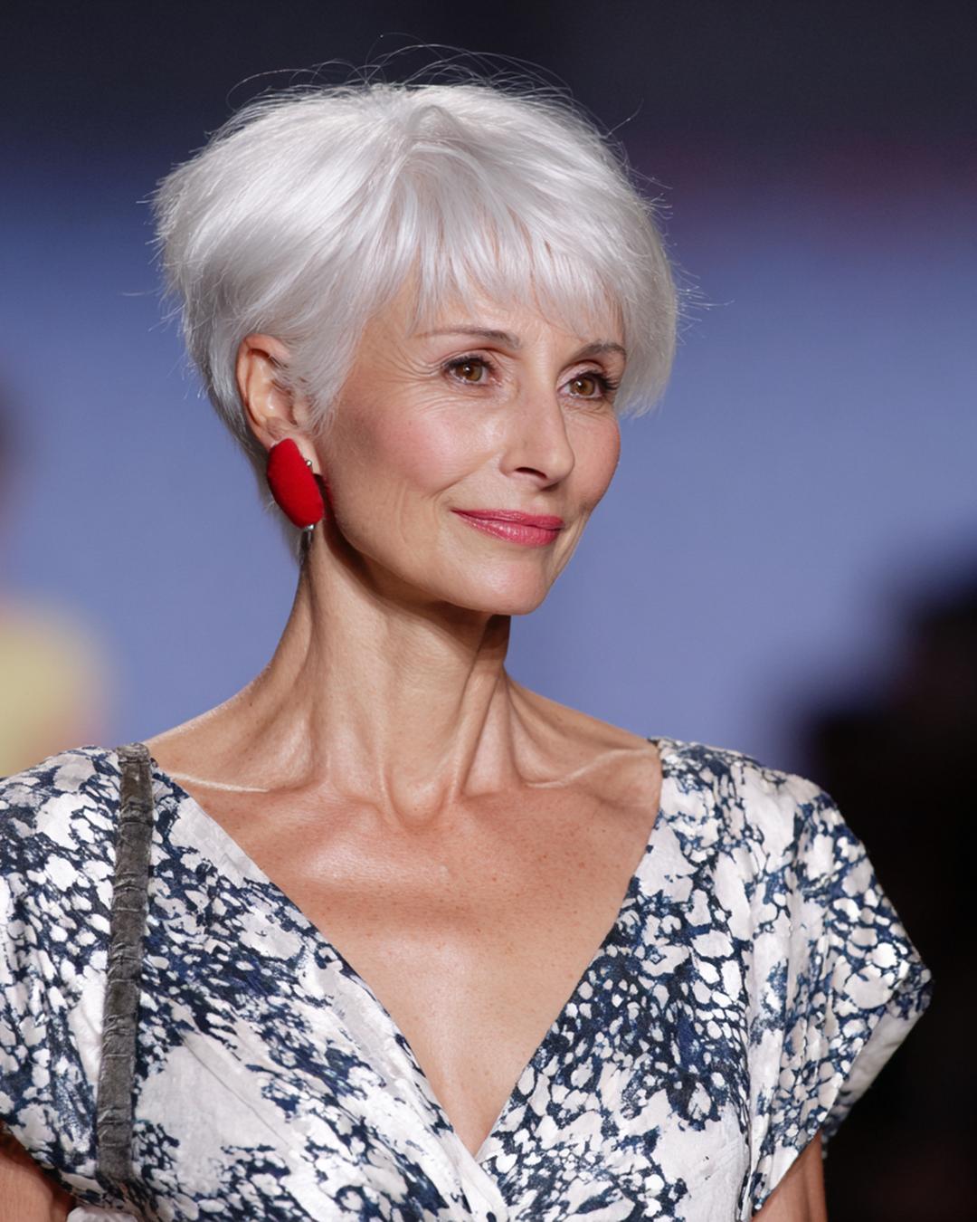 Textured White Pixie Cut