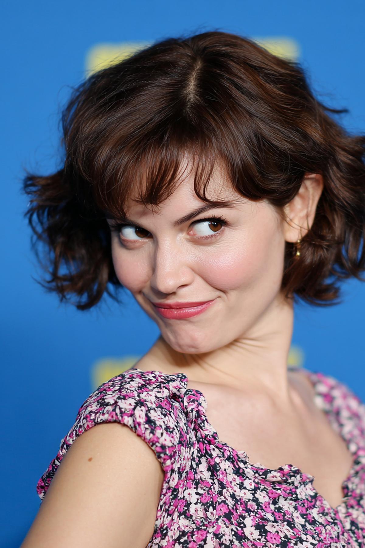 Choppy Bangs Wavy Bob