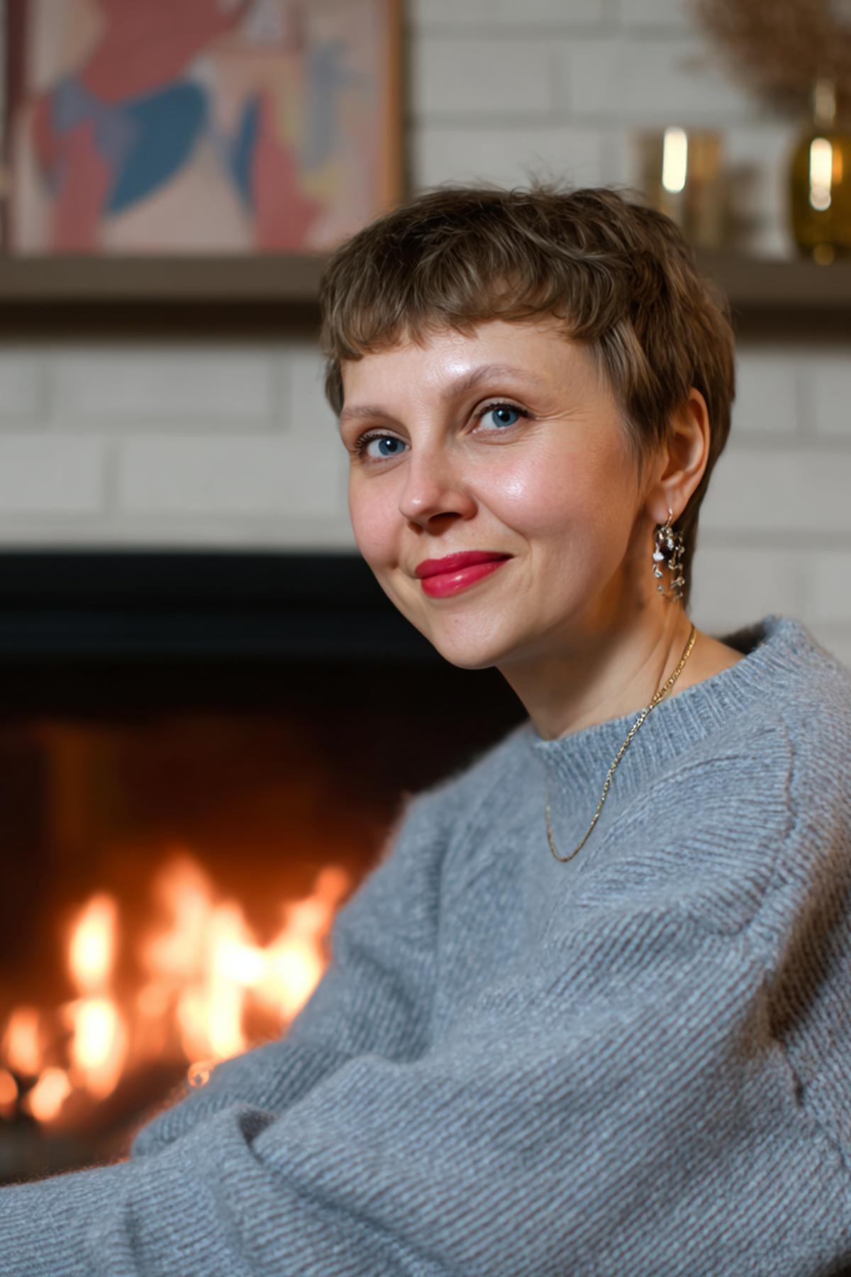 Short Textured Pixie Micro Fringe