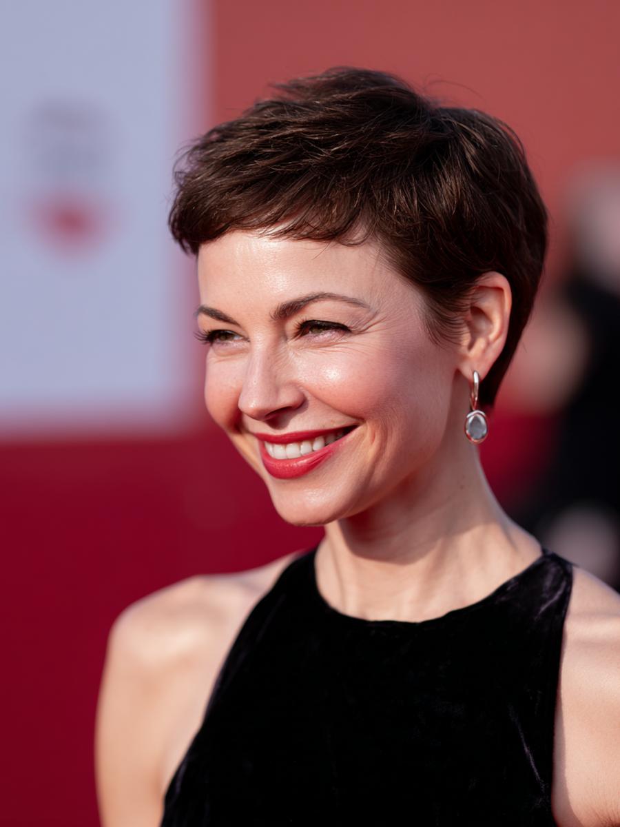 Short Brunette Crop