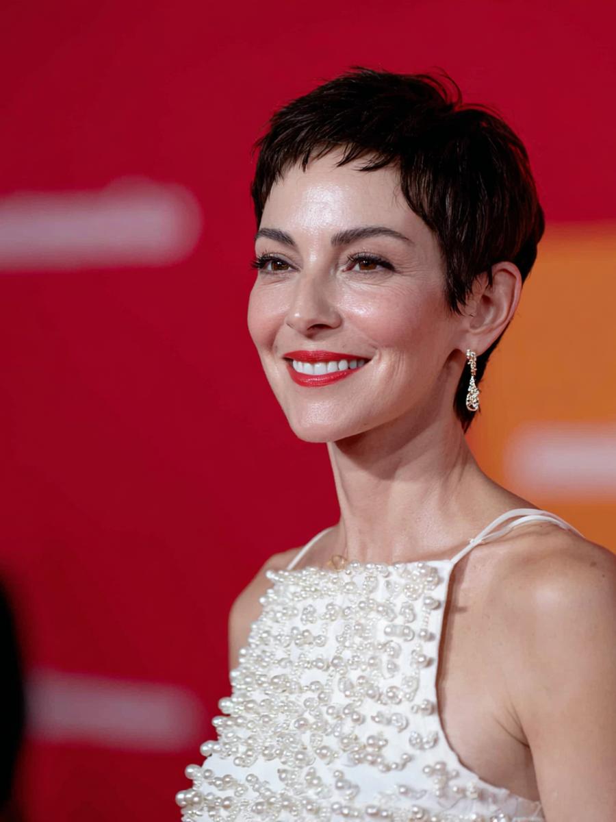 Short Dark Textured Pixie