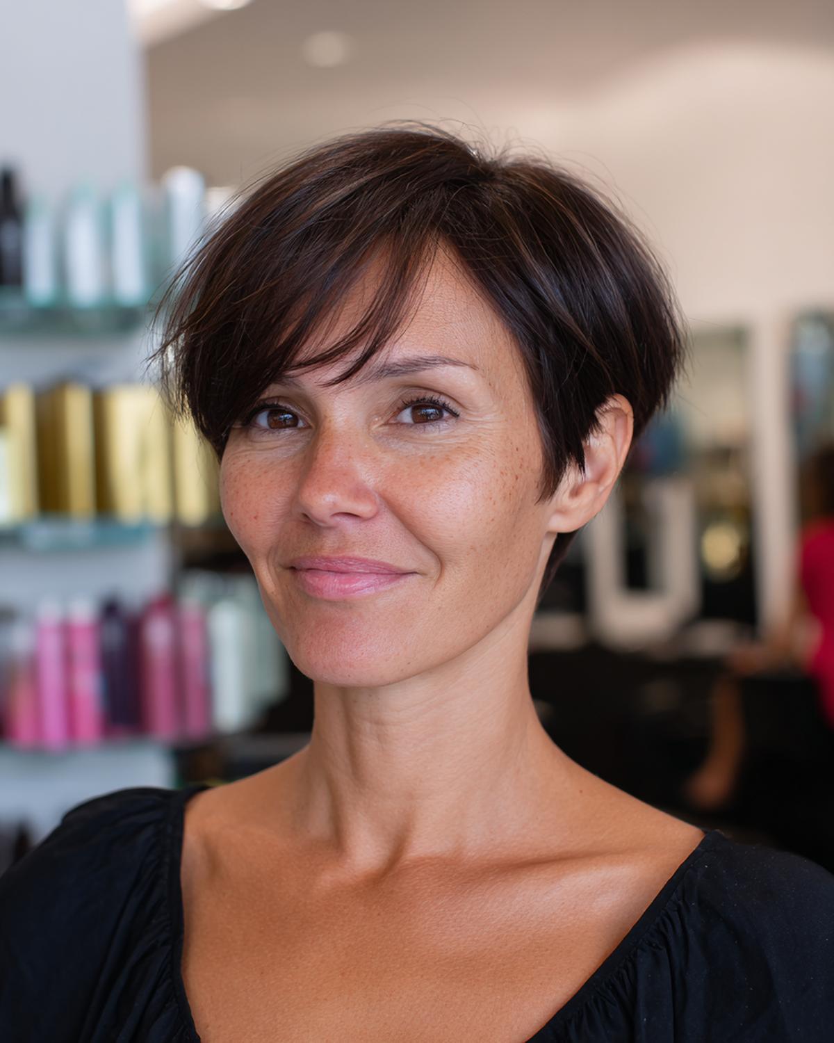 Short Bob With Long Bangs