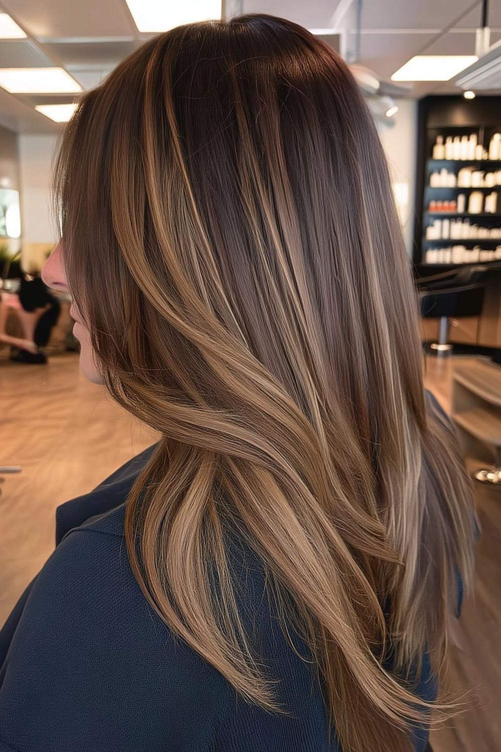Subtle Blonde Streaks