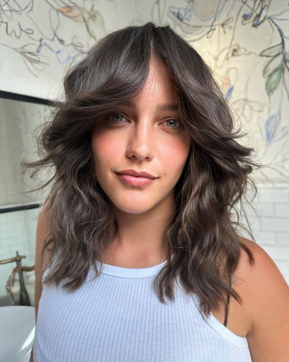 Thick hair medium wolf cut