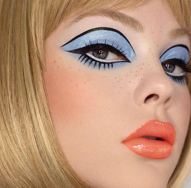 Modern 60s mod makeup recreation