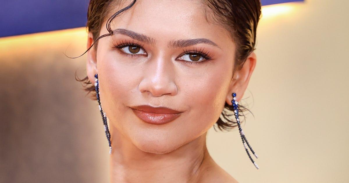 Zendaya nude lip red carpet makeup