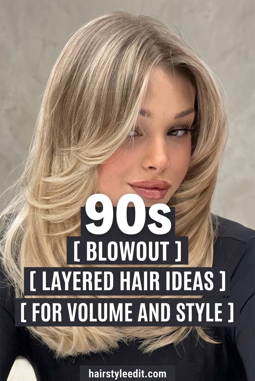 90s Blowout Layered Hair Ideas for Volume and Style