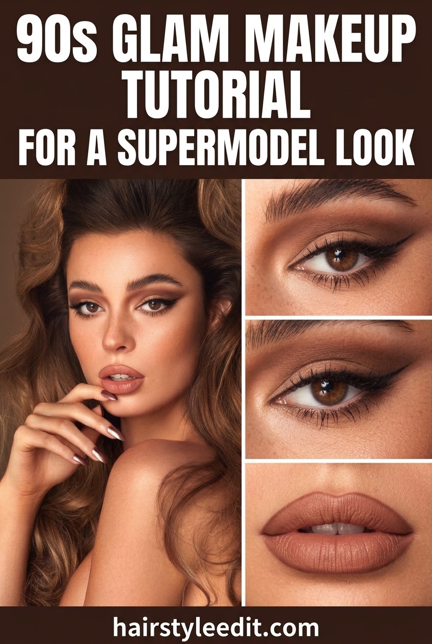 90s Glam Makeup Tutorial for a Supermodel Look